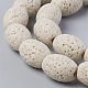 Brins de perles de pierre de lave naturelle G-F671-03A-02-3