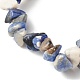 Bracelets extensibles en perles de sodalite naturelles pour enfants BJEW-JB06388-03-4