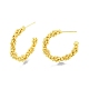 Brass Twist Rope Stud Earrings EJEW-G322-08MG-3