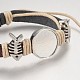 Genuine Cowhide Bracelet Making MAK-I007-04AS-B-2
