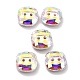 2-Hole Square Glass Rhinestone Buttons BUTT-D001-C-3