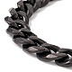 Chapado en iones (ip) 304 pulsera de cadenas de bordillo de acero inoxidable para hombres y mujeres BJEW-B063-01B-3