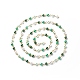 Verre à la main des chaînes de perles de perles AJEW-JB01136-03-2