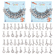 Letter A~Z Pendant Stitch Markers HJEW-AB00329-1