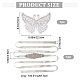 GORGECRAFT 3D Embroidery Butterfly Appliques Wedding Sash Bridal Belts Pure Handmade Bright Crystal Patches Sew-On Rhinestones Applique Sew On Beads Trim Patches for Clothes Tulle Lace Fabric DIY-GF0006-64-2