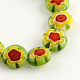 Handmade Millefiori Glass Beads Strands LK-R004-02B-1