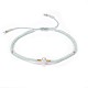 Bracelets réglables de perles tressées avec cordon en nylon BJEW-P256-B07-3