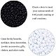 NBEADS 2 Boxes 2400 Pcs 2 Colors 6/0 Round Glass Seed Beads 4mm Opaque Round Loose Beads Pony Beads for DIY Craft Bracelet Necklace Jewelry Making SEED-NB0001-02-5