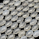 Faceted Oval Natural Quartz Crystal Beads Strands X-G-R303-01-1