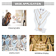 Arricraft 4 piezas de exhibición de collar de joyería AJEW-WH0245-22-4