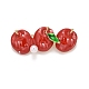 Spilla natalizia in smalto mela con perla in resina JEWB-A004-30G-1