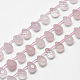 Chapelets de perles en quartz rose naturel G-R435-15H-1