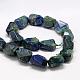 Natural Chrysocolla and Lapis Lazuli Beads Strands G-P134-31-2