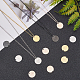 PandaHall 40 Pcs 304 Stainless Steel Flat Round Blank Stamping Tag Pendants Charms Diameter 15mm for Jewelry Making STAS-PH0019-63-2