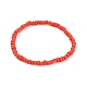 Glass Seed Beads Stretch Bracelets BJEW-JB06291-03-5