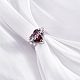 Cuore rosso zirconia anello regolabile pietra preziosa anello di promessa moda solitario amore eternità anello aperto gioielli regalo per le donne festa della mamma compleanno matrimonio fidanzamento JR954A-3