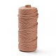 工芸品の編み物用の綿糸  ミスティローズ  3mm  約109.36ヤード（100m）/ロール KNIT-PW0001-01-41-2