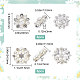 GORGECRAFT 1 Box 2 Styles 12PCS Flatback Pearl Rhinestone Buttons Floral Embellishments Shank Buttons with Faux Pearls and Crystal Glass Rhinestone Sew on Clothing Buttons for DIY Jewelry Decoration RB-GF0001-05-2