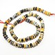 Natural Agate Rondelle Beads Strands G-P025-20C-2