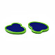 オペークセルロースアセテート（レジン）カボション  帽子  ミックスカラー  15.5x24x2.5mm KY-N018-11-3