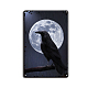 GLOBLELAND Crow Vintage Metal Tin Sign Plaque Poster Animal Retro Metal Tin Signs Poster Wall Decorative 8×12inch for Home Kitchen Bar Coffee Shop Club Orchard Garage Store Decoration AJEW-WH0189-025-1