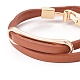 Imitation bracelets d'enveloppe de cuir BJEW-G620-C02-2