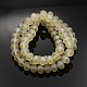 Chapelets de perles en rondelles facettées en verre plaqué lustre de nacre EGLA-J054-10x8mm-PL03-2