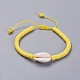 Eco-Friendly Handmade Polymer Clay Heishi Beads Kids Braided Bracelets BJEW-JB04317-02-1