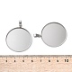 Cabochon-Fassungen für Anhänger aus Edelstahl 304&nbsp;STAS-L282-010P-10-3