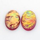 Oval Resin Imitate Opal Cabochons CRES-L006-M-2