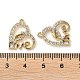 Colgantes de aleación de Diamante de imitación PALLOY-P297-03G-3