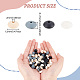 Dicosmétique 80 pièces 4 couleurs perles de boulier silicone en vrac lentilles en silicone perles en vrac soucoupe de 2mm perles d'espacement en vrac perle de silicone colorée perles de boule en vrac pour la fabrication de bijoux porte-clés SIL-DC0001-12-2
