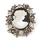 Alloy Rhinestone Brooch for Clothes Backpack JEWB-Q030-52AS-1