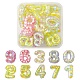20pcs perles acryliques transparentes de placage uv OACR-YW0001-58-1