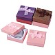 バレンタインデーのギフトボックス厚紙ブレスレット箱をパッケージ化  ミックスカラー  約9センチ幅  9センチの長さ  高さ2.7センチ BC148-2