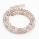 Chapelets de perles en agate grise naturelle X-G-H055-4mm-2