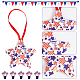 Ornamenti in cotone con stella a tema giorno dell'indipendenza in stile 30 pz 6 DIY-WH0401-15-4