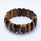 Bracelets extensibles avec perles en œil de tigre naturel BJEW-I265-B03-2