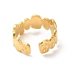 Ионное покрытие (ip) 304 овальное открытое манжетное кольцо из нержавеющей стали для женщин RJEW-E063-27G-3