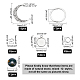 PandaHall 88pcs Crescent Moon Keychain Making Kit DIY-PH0006-44-5