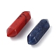 Perles pointues à double borne avec pierres précieuses naturelles et synthétiques mélangées G-G012-03-2