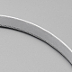 単純なプラスチックヘアバンドのパーツ  歯抜け  布で覆わ  ホワイト  120ミリメートル  9.5ミリメートル OHAR-Q275-04A-4