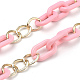 Personalized Aluminium & Acrylic Chain Necklaces NJEW-JN02911-03-2