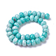 Agate teinte naturelle brins de perles imitation turquoise G-P425-01A-02-1
