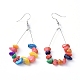 (vente de bijoux fêtes d'usine) boucles d'oreilles pendantes EJEW-E255-C01-1