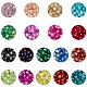 Kit per la creazione di braccialetti elasticizzati con perle di vetro craquelé dipinte da forno fai da te DIY-PH0004-54D-5