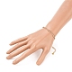 Gourmettes en laiton bracelets multi-brins X-SJEW-JS01134-5