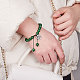 SUNNYCLUE DIY 1 Set 108 Malaysia Green Jade Gemstone Mala Beads Beaded Jewellery Making Kit - Make 1 Hand Knotted Prayer Tassel Pendant Necklace & 1 Adjustable Mala Wrap Beaded Bracelet DIY-SC0008-47A-6