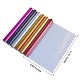 6 Blatt 6 Farben Laser-Wärmeübertragungs-Vinylblätter DIY-SZ0003-75-2