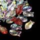 Perles en verre electroplate&nbsp;GLAA-K073-01-2